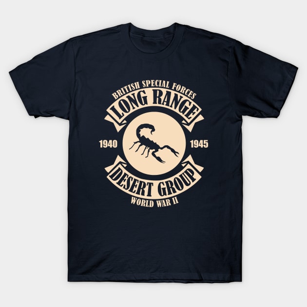 Long Range Desert Group LRDG T-Shirt by TCP